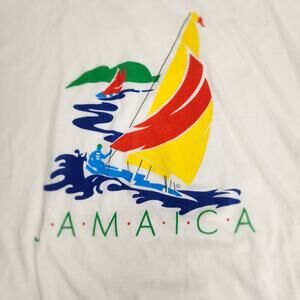 Sun Island Jamaica Vacation Thin Breathable Short Sleeve T-Shirt Men's Size XL